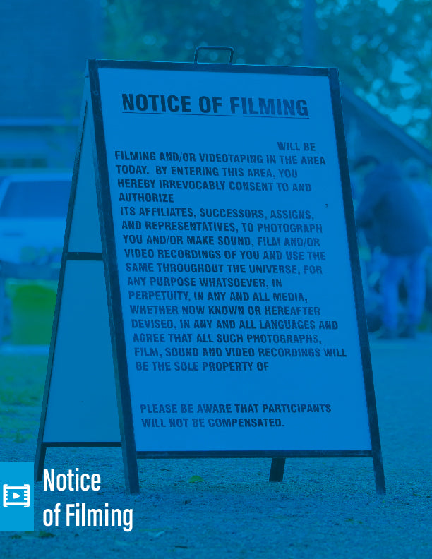 Generic Notice of Filming & Photography